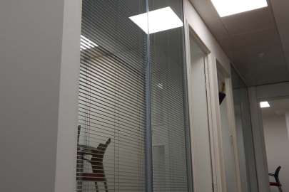 glass partitioning